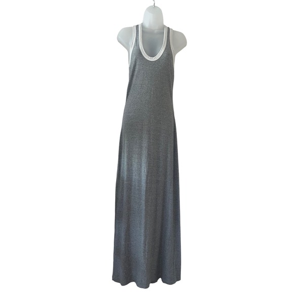 NEW! Standard James Perse Gray Maxi Dress Size 2 Racerback Casual USA Made - Picture 1 of 5